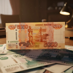 Российские рубли в кошельке