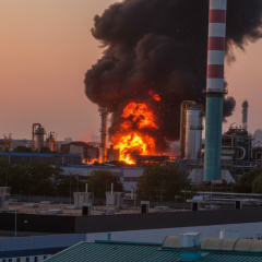 Взрыв на заводе MOL, погибший человек
