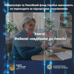 Cyber police warning about fake pension supplements