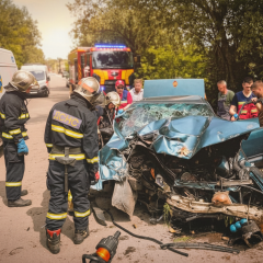 Спасение людей после аварии в Ирпене