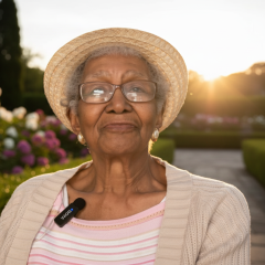 108-year-old teacher from Delaware driving a car