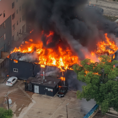 Разрушенный дом после взрыва газа