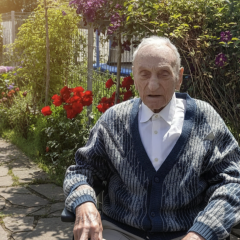 Photo of the oldest man in Europe