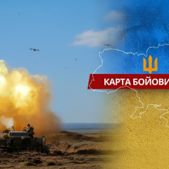 Дрони у повітрі під час боїв