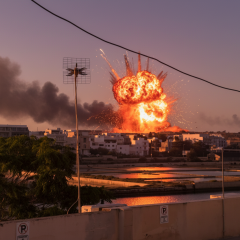 Explosion at fireworks factory
