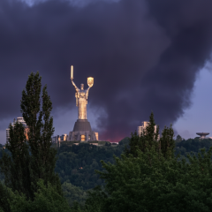 Пожары и разрушения в Киеве