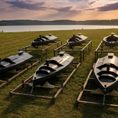 Fleet of boats for destroying Russian drones