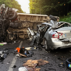 Horrible accident near Vinnytsia: four cars, one person killed, six injured