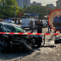 Аварія в Києві: автомобіль у підземному переході