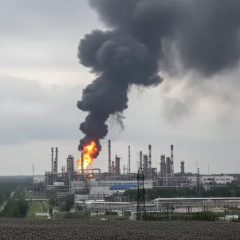 Взрывы и огонь на тюменском заводе: удар беспилотников по нефтебазе в Краснодарском крае