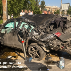 Accident at pedestrian crossing in Kyiv