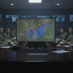 Ukrainian drones monitoring the Crimean route