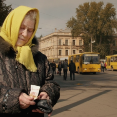 Person holding a transport pass