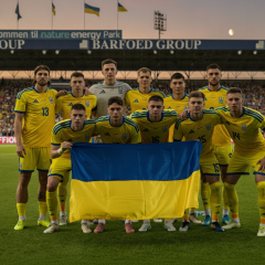 Denmark national team defeats Ukraine team