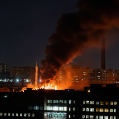 Explosions in occupied Mariupol and Alchevsk: power substations on fire