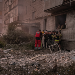 Drone attack in Konotop: casualties and trapped person
