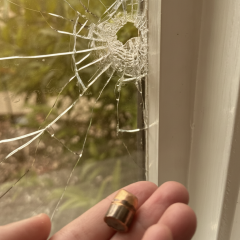Поліцейські блокують вулицю після стрілянини