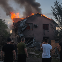Family with two children injured