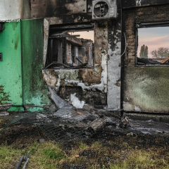 Послідство ракетного удару в Харкові