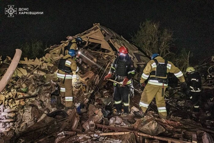 Последствия ночной атаки на Харьков