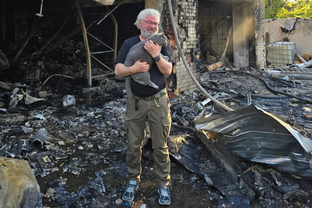 руїни після бомбардування будинку волонтера Сапронова