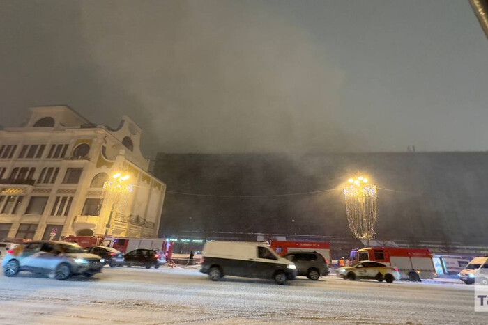 Пожежа будинку в центрі Москви