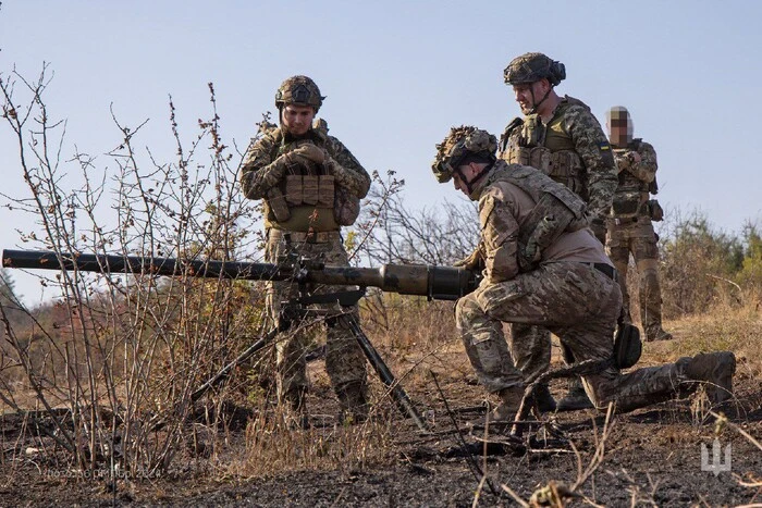 Украинские военные на фронте