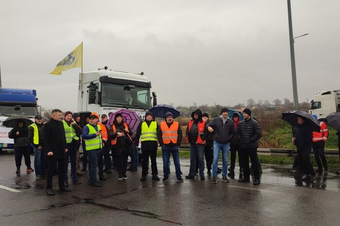 Перевозчики акция протеста на границе