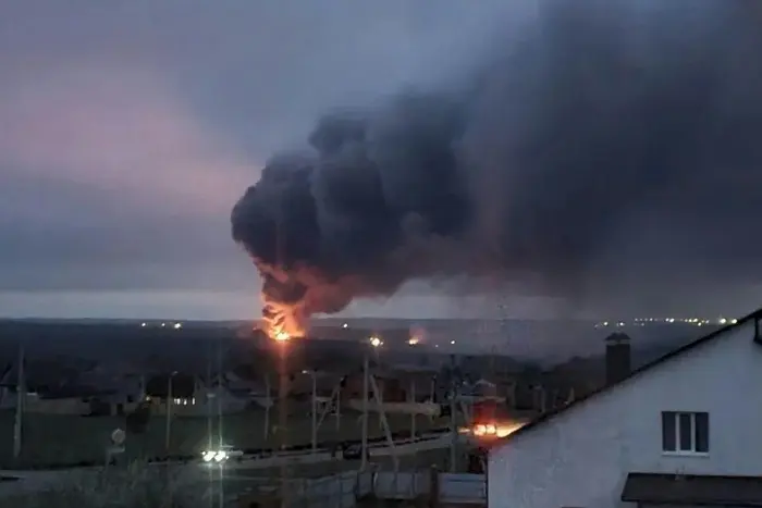 Атака склада с боеприпасами Воронежской области РФ