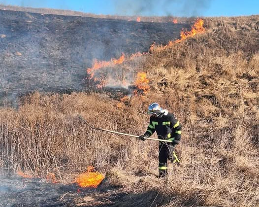 Fire in Bukovyna: destroyed building