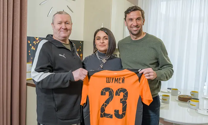 Vitaliy Shumey in his new home