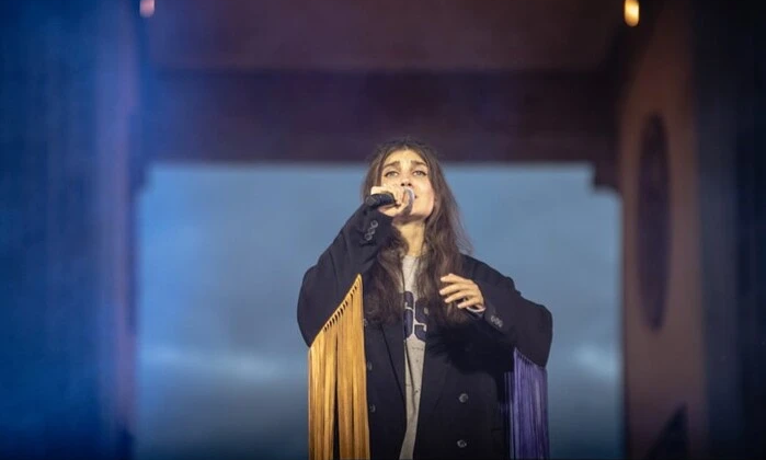Jerry Heil performing at National Selection