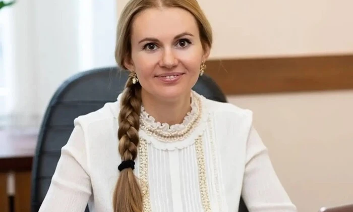Анна Скороход на пресс-конференции