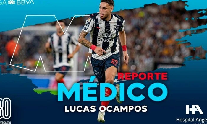 Ocampos after injury on the field