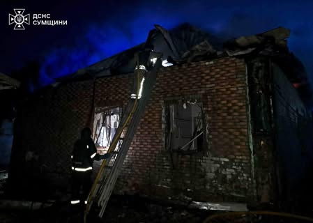 Consequences of UAV attacks in Sumy region