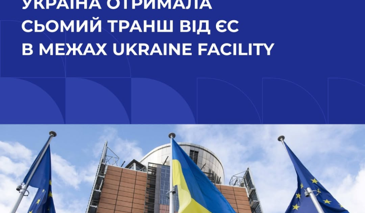Ukrainian flag and EU money