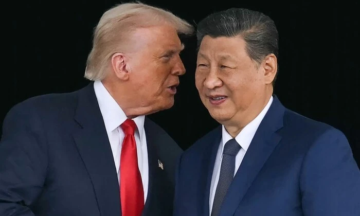 Trump and Xi Jinping discussing the situation in Ukraine