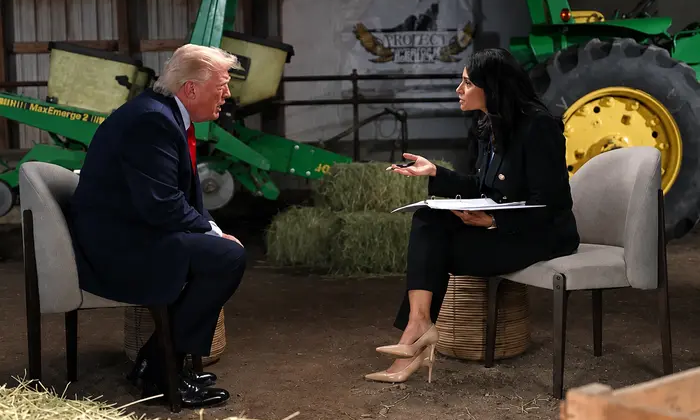 Trump ended the interview due to dispute about election fraud