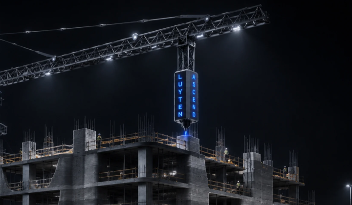 Ascend tower crane with 3D printing features
