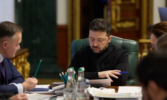 Zelensky at the energy meeting