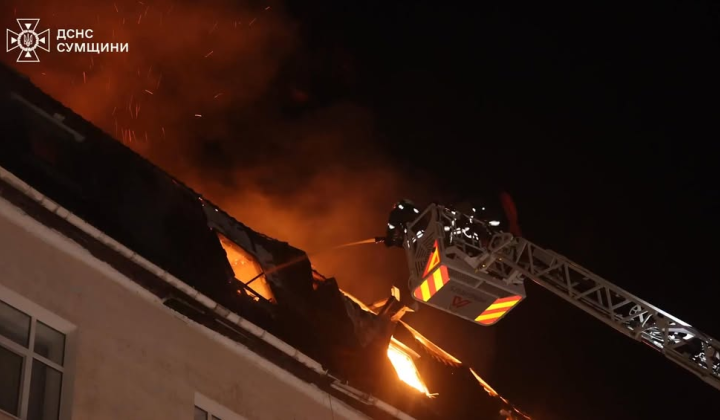 Russian military strike on rescuers in Sumy
