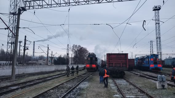 Russia attacked civilian locomotive in Zaporizhia