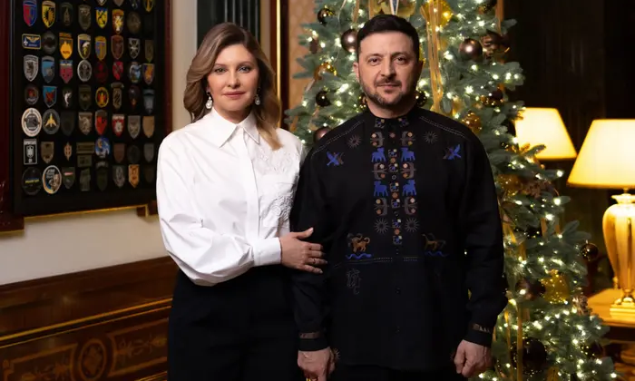 Zelensky greets Ukrainians with New Year