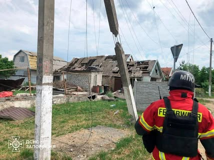Пожежа на АЗС в Запорізькому районі