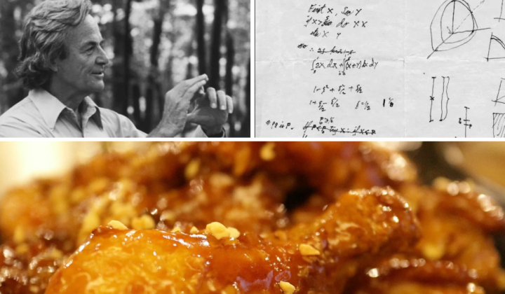 Feynman explains math of food choice