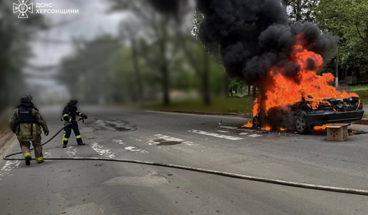 Автомобіль МНС постраждав від нападу