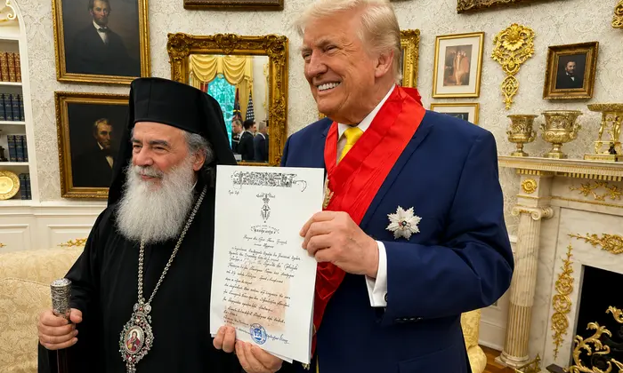 Трамп и Иерусалимский патриарх