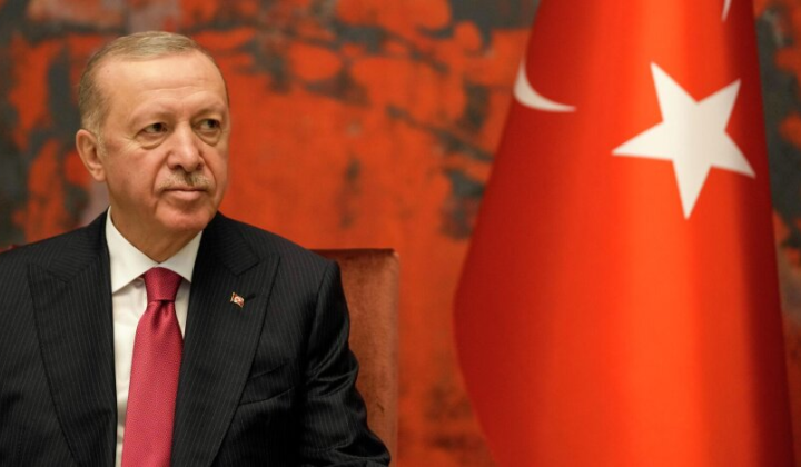 Erdogan and Putin at the negotiations