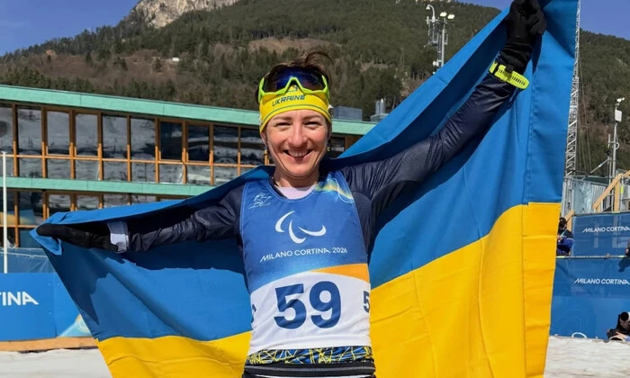 Ukrainian Paralympians with medals in biathlon