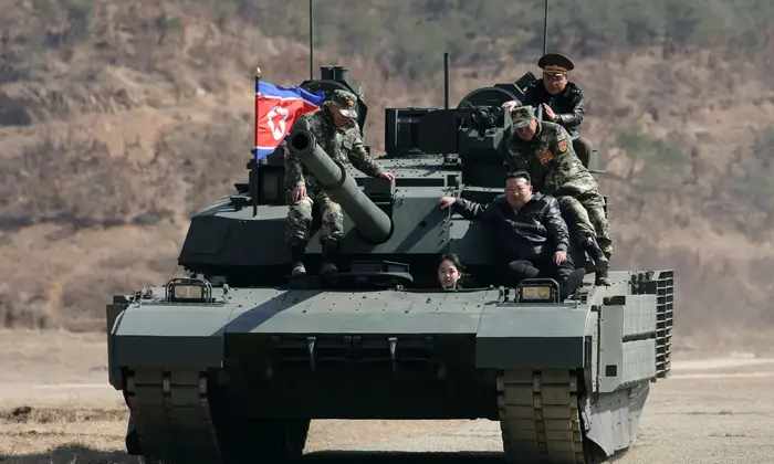 North Korea's new tank intercepts missiles